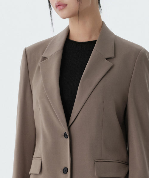 MUSINSA STANDARD WOMAN MUSINSA STANDARD WOMAN Women's Basic Blazer Dusty Beige