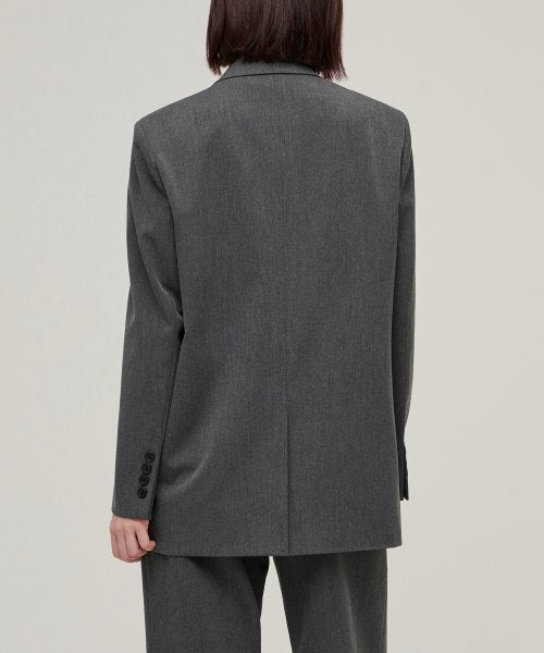 MUSINSA STANDARD WOMAN MUSINSA STANDARD WOMAN Women's Oversized Blazer Medium Gray