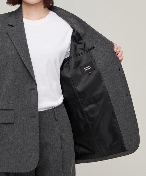 MUSINSA STANDARD WOMAN MUSINSA STANDARD WOMAN Women's Oversized Blazer Medium Gray