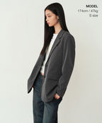 MUSINSA STANDARD WOMAN MUSINSA STANDARD WOMAN Women's Oversized Blazer Medium Gray
