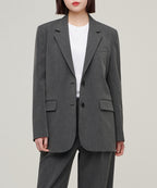 MUSINSA STANDARD WOMAN MUSINSA STANDARD WOMAN Women's Oversized Blazer Medium Gray