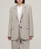 MUSINSA STANDARD WOMAN MUSINSA STANDARD WOMAN Women's oversized blazer light beige
