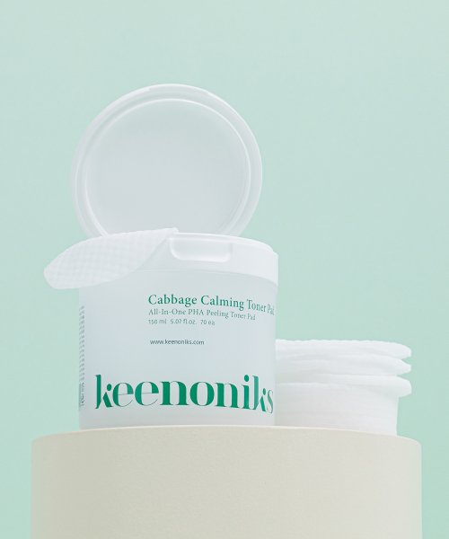 KEENONIKS KEENONIKS Cabbage Calming Toner Pad 70 sheets