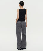MUSINSA STANDARD WOMAN MUSINSA STANDARD WOMAN Women's Wide Denim Pants (Gray)