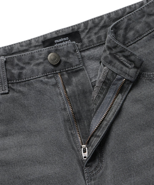 MUSINSA STANDARD WOMAN MUSINSA STANDARD WOMAN Women's Wide Denim Pants (Gray)