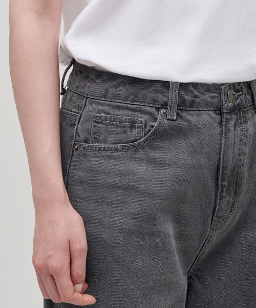 MUSINSA STANDARD WOMAN MUSINSA STANDARD WOMAN Women's Wide Denim Pants (Gray)