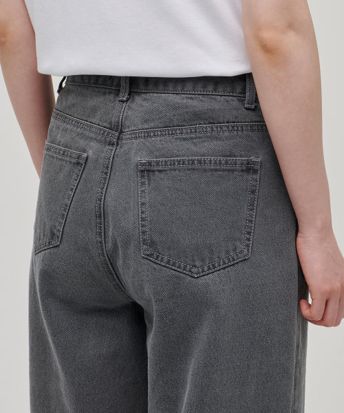 MUSINSA STANDARD WOMAN MUSINSA STANDARD WOMAN Women's Wide Denim Pants (Gray)