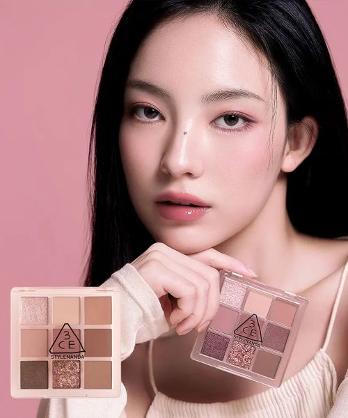 3CE Multi Eye Color Palette (with complimentary pink accent brush)