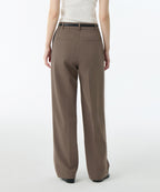 MUSINSA STANDARD WOMAN MUSINSA STANDARD WOMAN Slacks Waist Bandless [Light Brown]