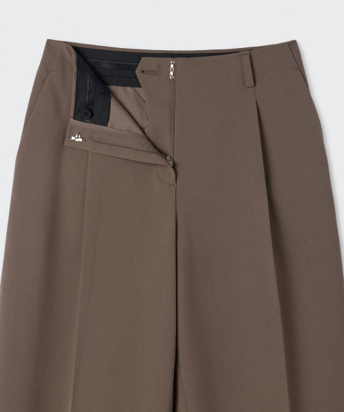 MUSINSA STANDARD WOMAN MUSINSA STANDARD WOMAN Slacks Waist Bandless [Light Brown]
