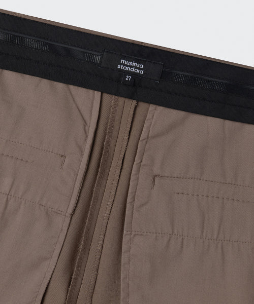 MUSINSA STANDARD WOMAN MUSINSA STANDARD WOMAN Slacks Waist Bandless [Light Brown]