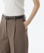 MUSINSA STANDARD WOMAN MUSINSA STANDARD WOMAN Slacks Waist Bandless [Light Brown]