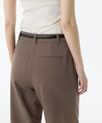 MUSINSA STANDARD WOMAN MUSINSA STANDARD WOMAN Slacks Waist Bandless [Light Brown]