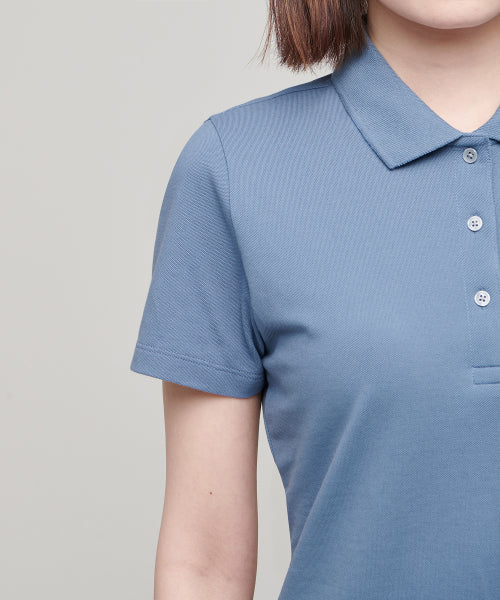 MUSINSA STANDARD WOMAN MUSINSA STANDARD WOMAN Pique Polo One Piece Blue Gray