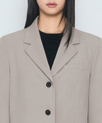 MUSINSA STANDARD WOMAN MUSINSA STANDARD WOMAN Women's Crop Blazer Light Beige