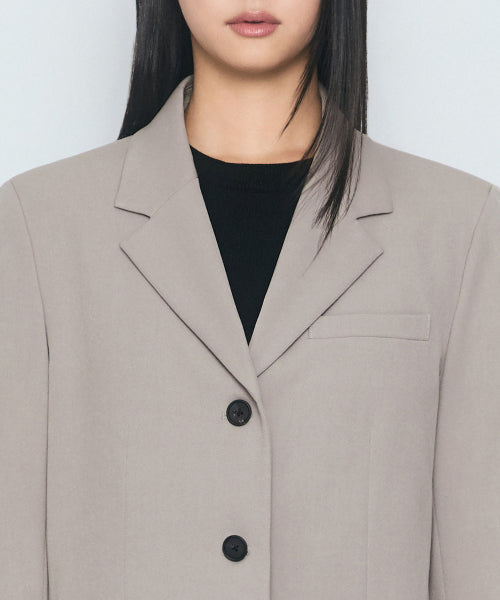 MUSINSA STANDARD WOMAN MUSINSA STANDARD WOMAN Women's Crop Blazer Light Beige