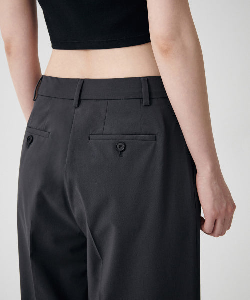 MUSINSA STANDARD WOMAN MUSINSA STANDARD WOMAN Slacks Wide Hidden Banding Gray