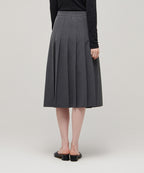 MUSINSA STANDARD WOMAN MUSINSA STANDARD WOMAN Pleated Midi Skirt Medium Gray
