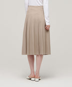 MUSINSA STANDARD WOMAN MUSINSA STANDARD WOMAN Pleated Midi Skirt Beige
