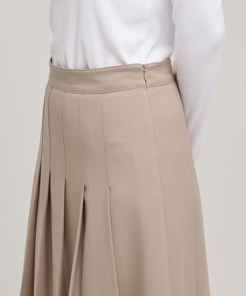 MUSINSA STANDARD WOMAN MUSINSA STANDARD WOMAN Pleated Midi Skirt Beige