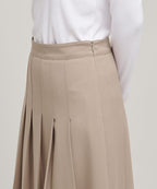 MUSINSA STANDARD WOMAN MUSINSA STANDARD WOMAN Pleated Midi Skirt Beige