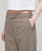 MUSINSA STANDARD WOMAN MUSINSA STANDARD WOMAN Slacks Wide Hidden Banding Dusty Beige