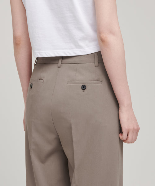 MUSINSA STANDARD WOMAN MUSINSA STANDARD WOMAN Slacks Wide Hidden Banding Dusty Beige