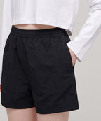 MUSINSA STANDARD WOMAN MUSINSA STANDARD WOMAN Women's Nylon Banding Shorts (Black)