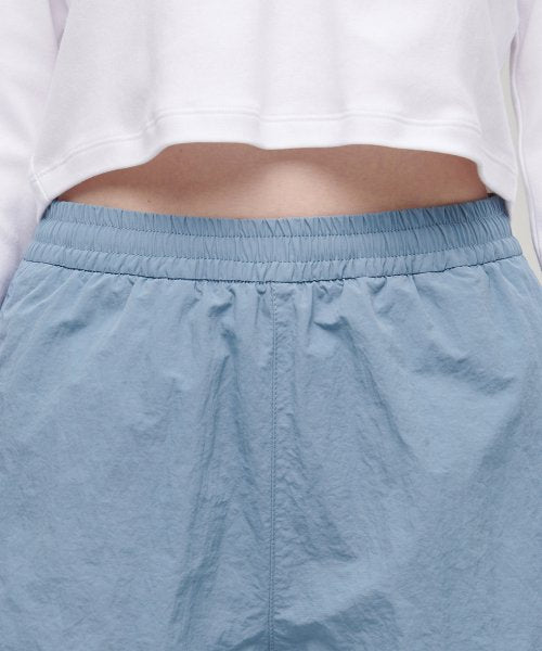 MUSINSA STANDARD WOMAN MUSINSA STANDARD WOMAN Women's Nylon Banding Shorts Blue Gray