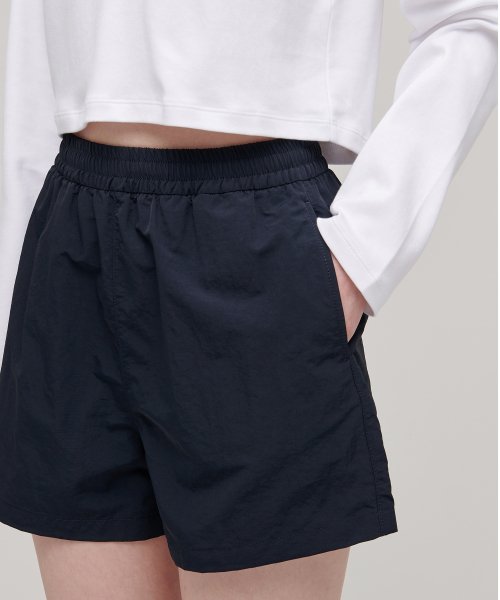 MUSINSA STANDARD WOMAN MUSINSA STANDARD WOMAN Women's nylon banding shorts [navy]