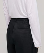 MUSINSA STANDARD WOMAN MUSINSA STANDARD WOMAN Women's Cotton Wide Bermuda Shorts (Black)