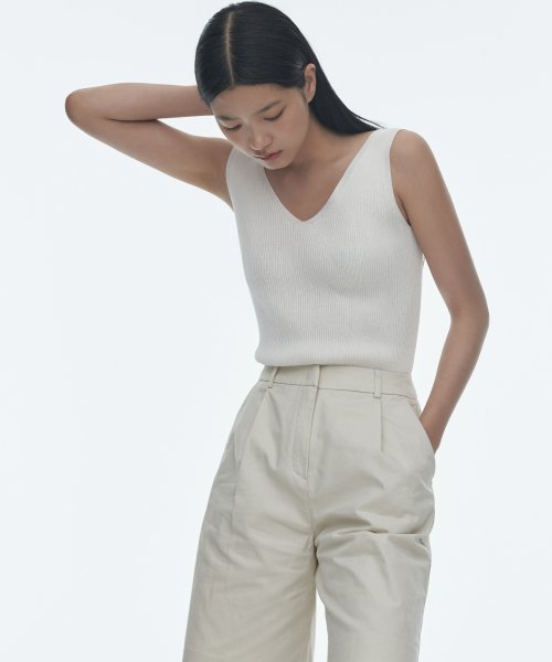 MUSINSA STANDARD WOMAN MUSINSA STANDARD WOMAN Women's Cotton Wide Bermuda Shorts (Cream)