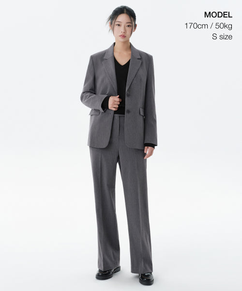 MUSINSA STANDARD WOMAN MUSINSA STANDARD WOMAN Women's Basic Blazer Medium Gray