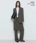 MUSINSA STANDARD WOMAN MUSINSA STANDARD WOMAN Women's Oversized Blazer Khaki Brown