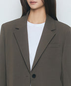 MUSINSA STANDARD WOMAN MUSINSA STANDARD WOMAN Women's Oversized Blazer Khaki Brown
