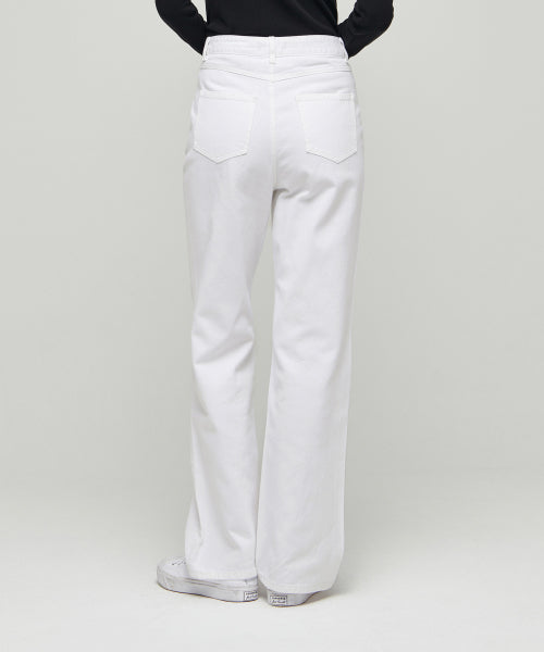 MUSINSA STANDARD WOMAN MUSINSA STANDARD WOMAN Women's Denim Pants Loose Straight [White]