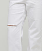 MUSINSA STANDARD WOMAN MUSINSA STANDARD WOMAN Women's Denim Pants Loose Straight [White]