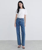 MUSINSA STANDARD WOMAN MUSINSA STANDARD WOMAN Denim Straight Pants [Medium Indigo]