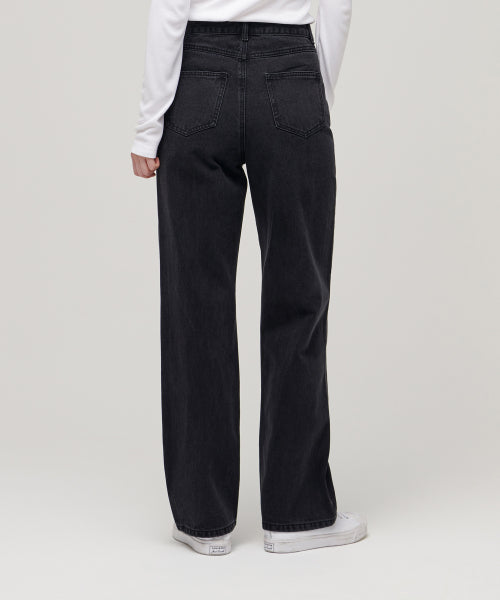 MUSINSA STANDARD WOMAN MUSINSA STANDARD WOMAN Women's Straight Denim Pants (Washed Black)