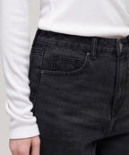 MUSINSA STANDARD WOMAN MUSINSA STANDARD WOMAN Women's Straight Denim Pants (Washed Black)