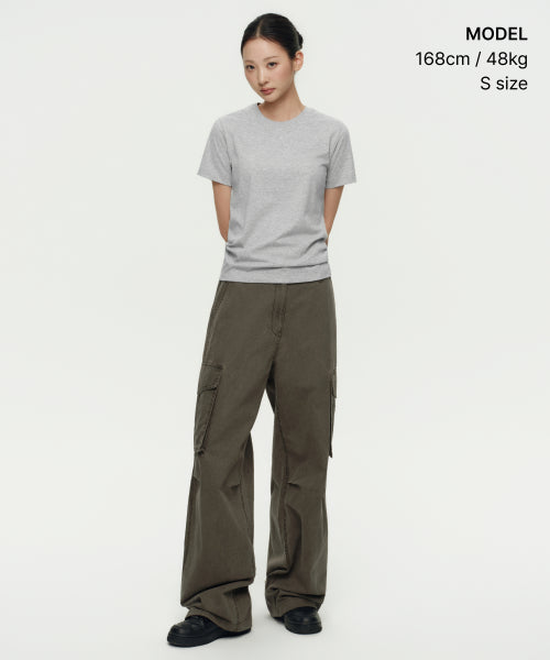 MUSINSA STANDARD WOMAN MUSINSA STANDARD WOMAN T-Shirt Medium Gray