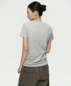 MUSINSA STANDARD WOMAN MUSINSA STANDARD WOMAN T-Shirt Medium Gray