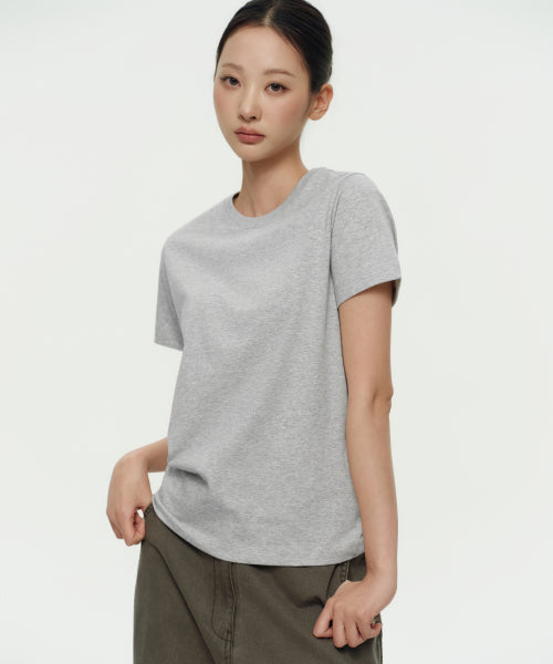 MUSINSA STANDARD WOMAN MUSINSA STANDARD WOMAN T-Shirt Medium Gray