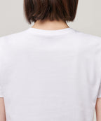 MUSINSA STANDARD WOMAN MUSINSA STANDARD WOMAN Crew Neck Crop T-Shirt (White)