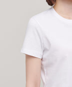 MUSINSA STANDARD WOMAN MUSINSA STANDARD WOMAN Crew Neck Crop T-Shirt (White)