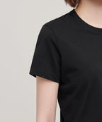 MUSINSA STANDARD WOMAN MUSINSA STANDARD WOMAN Crew Neck Crop T-Shirt Black