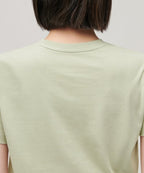 MUSINSA STANDARD WOMAN MUSINSA STANDARD WOMAN Crew Neck Crop T-Shirt Pale Green