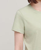 MUSINSA STANDARD WOMAN MUSINSA STANDARD WOMAN Crew Neck Crop T-Shirt Pale Green
