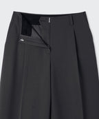 MUSINSA STANDARD WOMAN MUSINSA STANDARD WOMAN Slacks Waist Bandless [Gray]