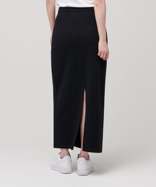 MUSINSA STANDARD WOMAN MUSINSA STANDARD WOMAN Sweat Maxi Skirt [Black]